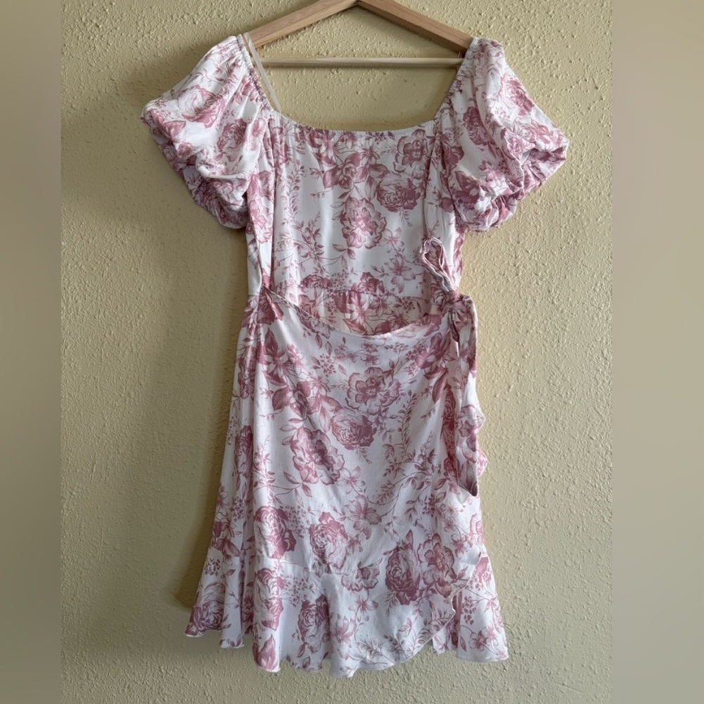 VTG  goddess floral print mini dress size medium